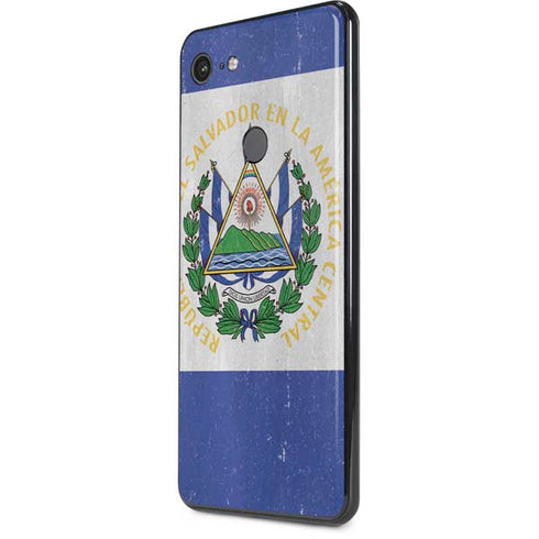 El Salvador Flag Distressed Google Pixel 3 XL Skin